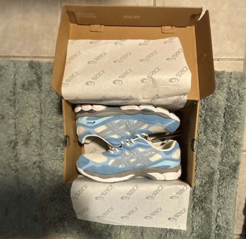 Asics Gel-NYC Light Blue/White Running Shoes